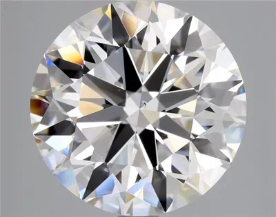 4.01ct F SI1 Rare Carat Ideal Cut Round Diamond