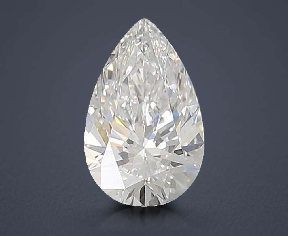 1.10ct E VVS2 Rare Carat Ideal Cut Pear Lab Grown Diamond