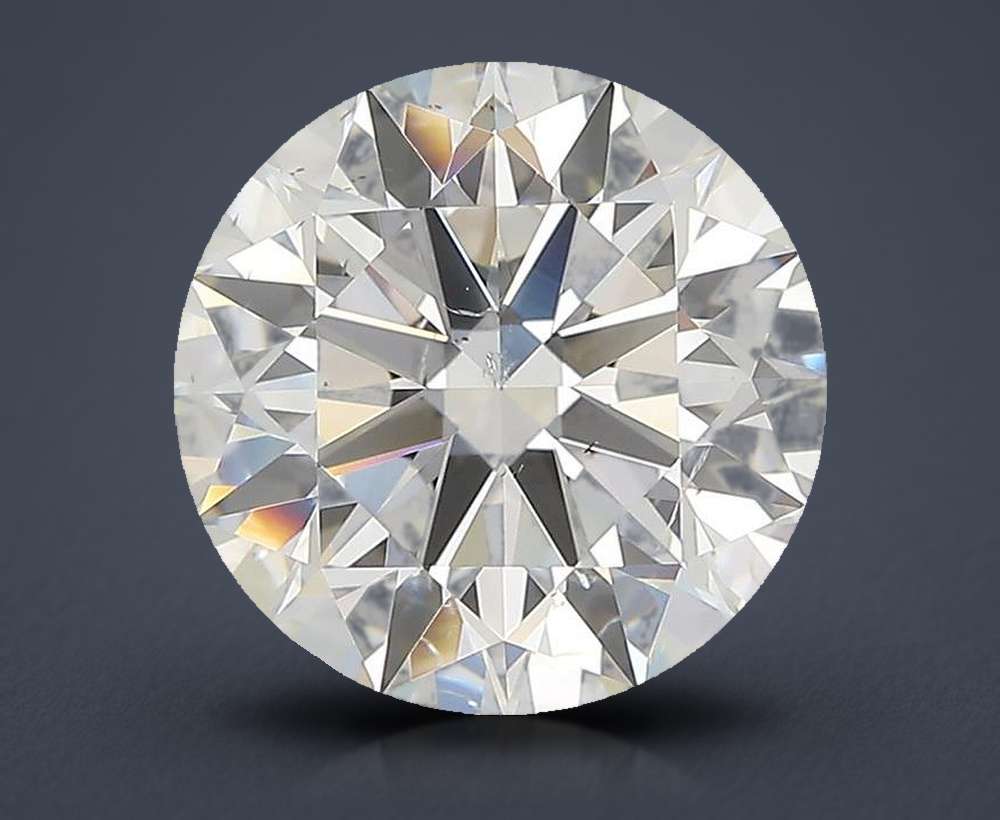 3.00ct H SI2 Rare Carat Ideal Cut Round Diamond