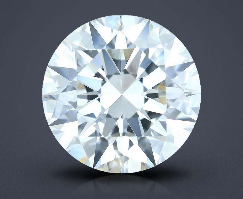 7.02ct I VVS2 Rare Carat Ideal Cut Round Diamond