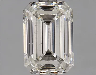 1.41ct G SI1 Rare Carat Ideal Cut Emerald Lab Grown Diamond