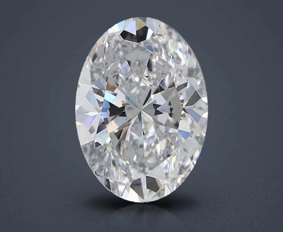 1.06ct D VS2 Rare Carat Ideal Cut Oval Lab Grown Diamond