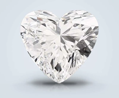 1.64ct D VS1 Rare Carat Ideal Cut Heart Lab Grown Diamond
