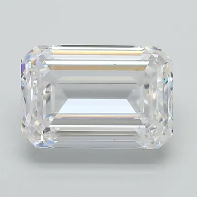 5.01ct E VS2 Rare Carat Ideal Cut Emerald Lab Grown Diamond