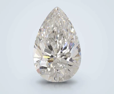 5.47ct F VS2 Rare Carat Ideal Cut Pear Lab Grown Diamond