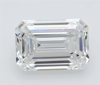 2.60ct E VS1 Rare Carat Ideal Cut Emerald Lab Grown Diamond