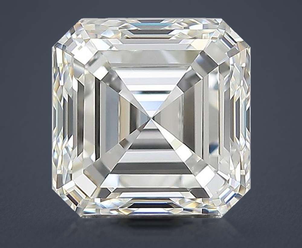 3.01ct H VVS2 Excellent Cut Asscher Diamond