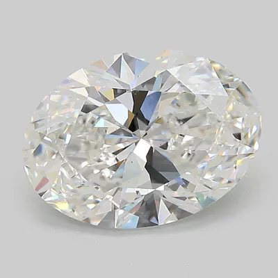 3.28ct E VS2 Rare Carat Ideal Cut Oval Lab Grown Diamond