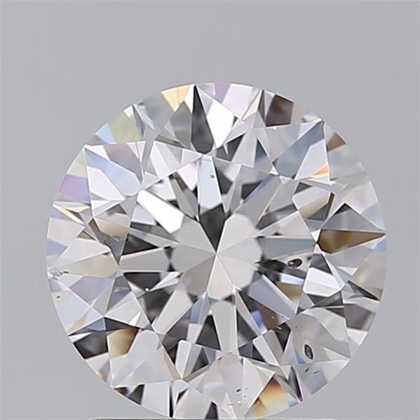 2.01ct D SI2 Rare Carat Ideal Cut Round Diamond