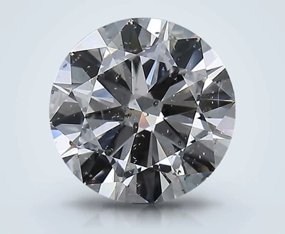 2.51ct E SI2 Rare Carat Ideal Cut Round Diamond