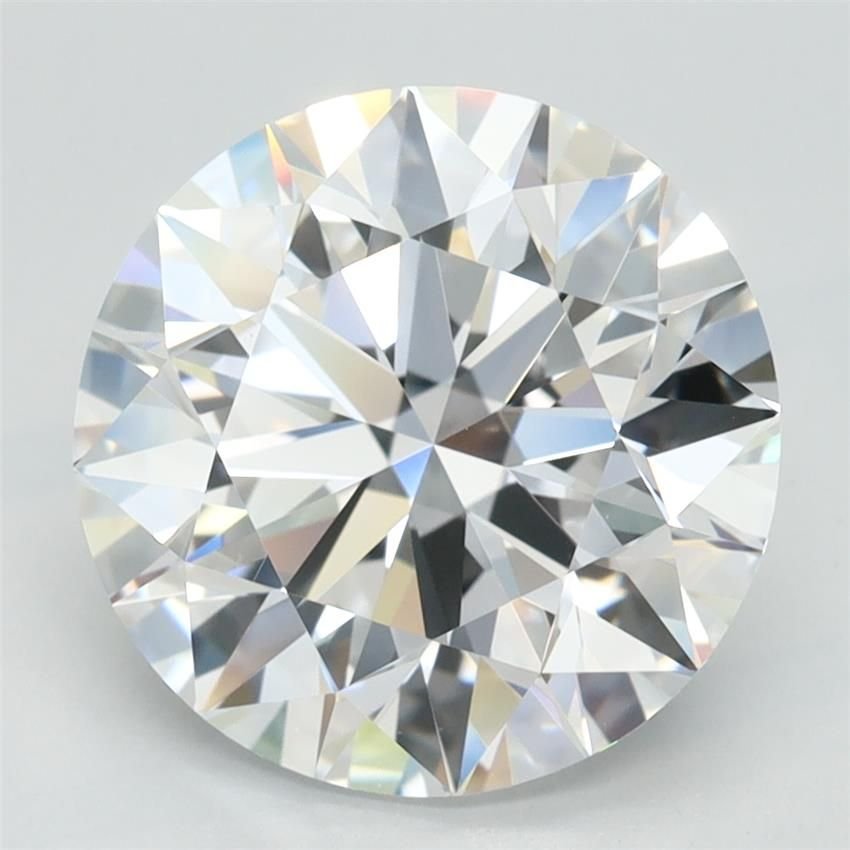 3.38ct D VVS1 Rare Carat Ideal Cut Round Lab Grown Diamond