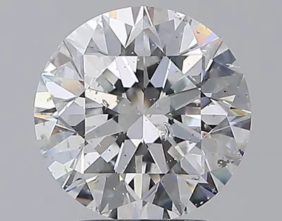 2.81ct E SI2 Rare Carat Ideal Cut Round Diamond