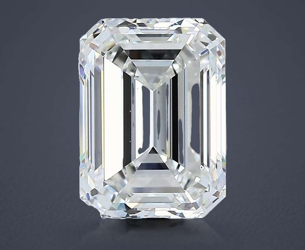 2.54ct G VS1 Rare Carat Ideal Cut Emerald Diamond
