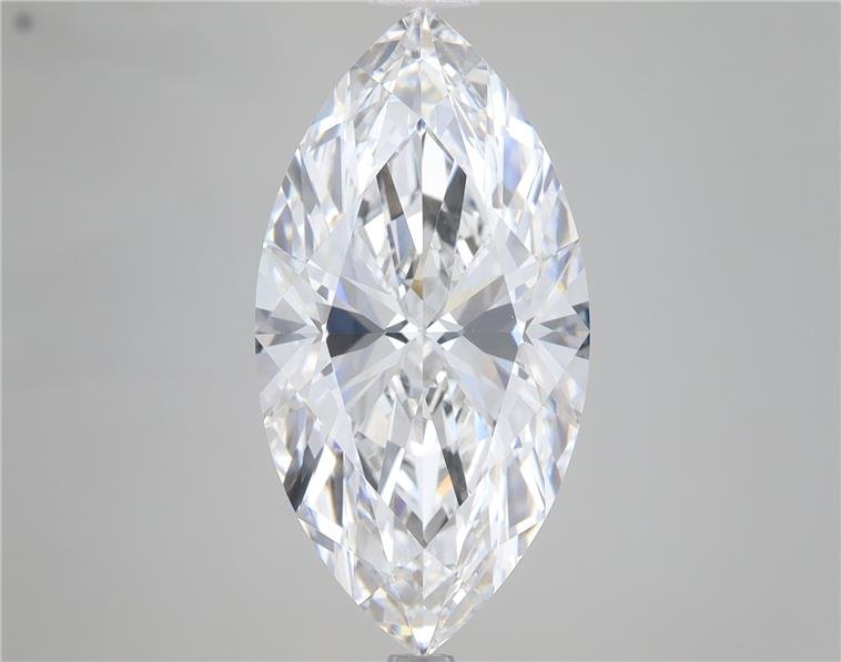 6.21ct F VVS2 Rare Carat Ideal Cut Marquise Lab Grown Diamond