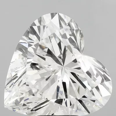 7.10ct F VVS2 Rare Carat Ideal Cut Heart Lab Grown Diamond