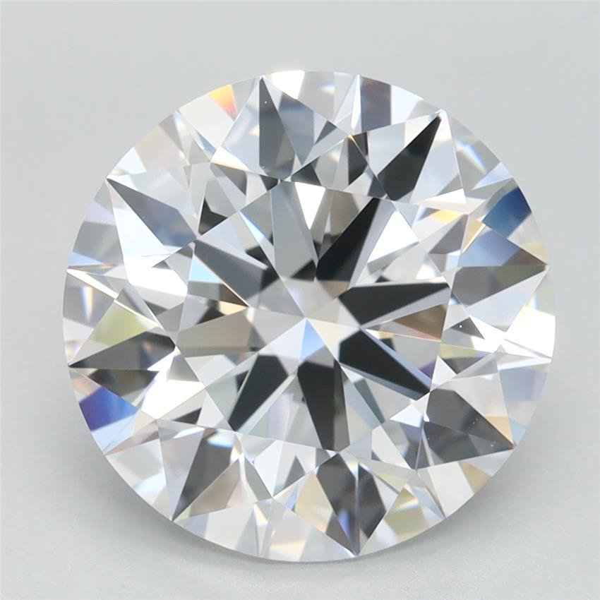 4.06ct D FL Rare Carat Ideal Cut Round Lab Grown Diamond