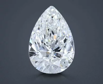 1.00ct D IF Rare Carat Ideal Cut Pear Diamond