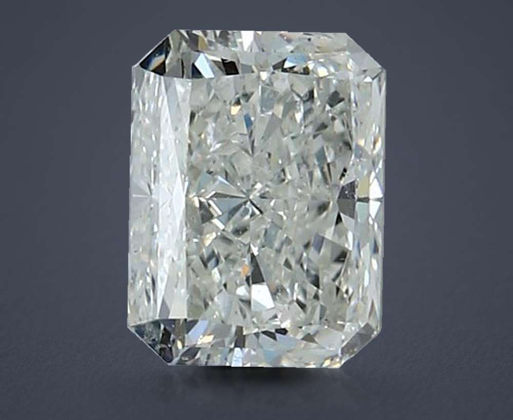 1.53ct J SI2 Rare Carat Ideal Cut Radiant Diamond