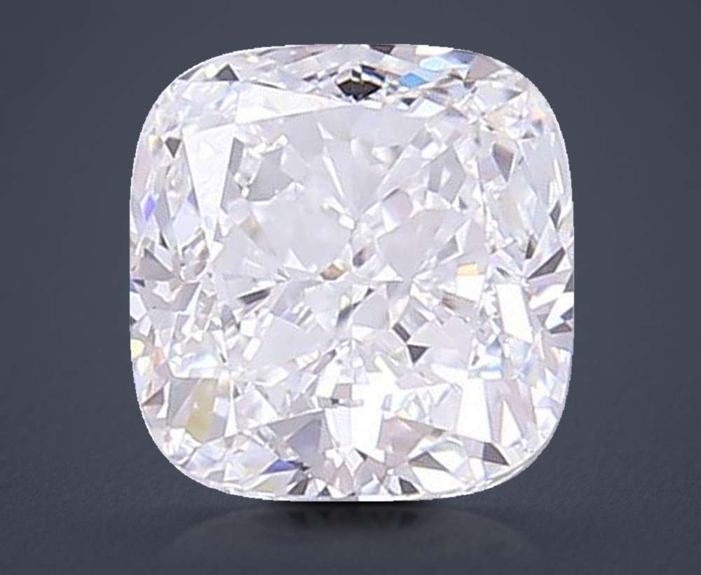 2.05ct D VVS2 Rare Carat Ideal Cut Cushion Lab Grown Diamond