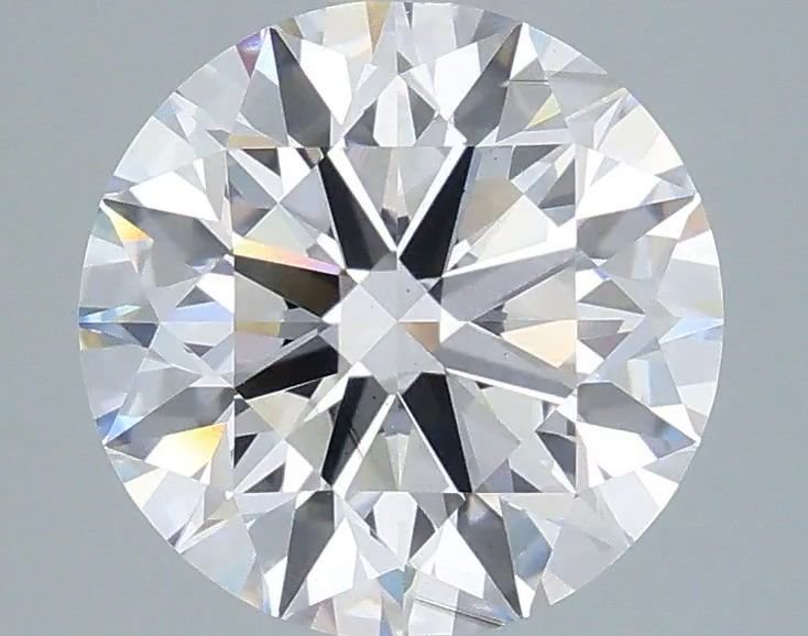 3.02ct F SI1 Rare Carat Ideal Cut Round Lab Grown Diamond