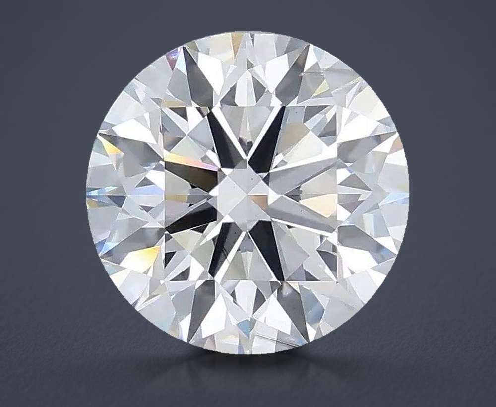 3.02ct F SI1 Rare Carat Ideal Cut Round Lab Grown Diamond