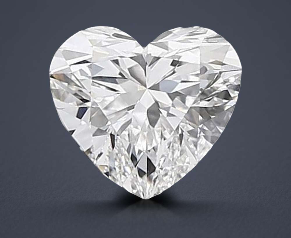 1.06ct D VVS2 Rare Carat Ideal Cut Heart Lab Grown Diamond