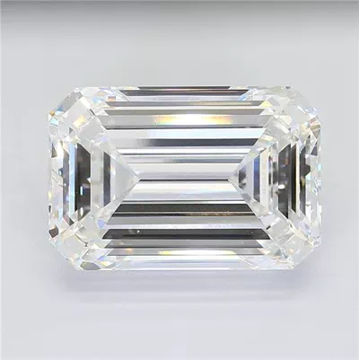 20.01ct G VVS2 Rare Carat Ideal Cut Emerald Lab Grown Diamond