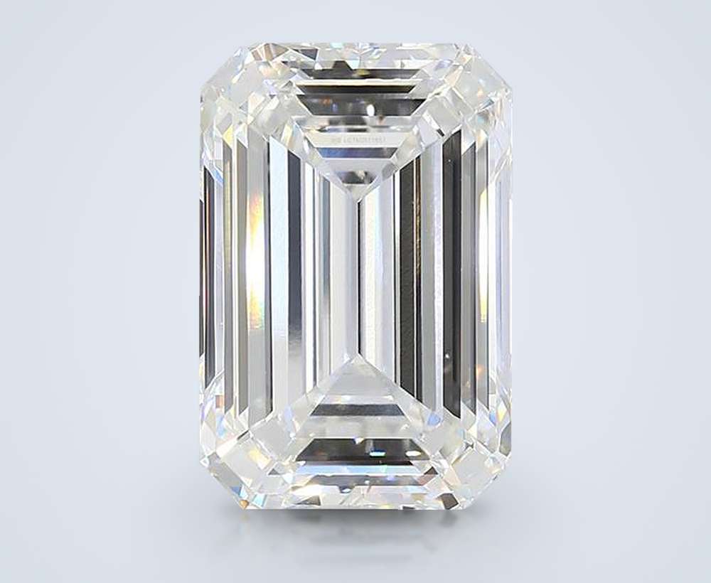 20.01ct G VVS2 Rare Carat Ideal Cut Emerald Lab Grown Diamond