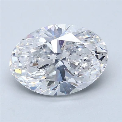 3.01ct D SI2 Very Good Cut Oval Diamond