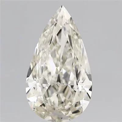 5.01ct J SI1 Rare Carat Ideal Cut Pear Diamond
