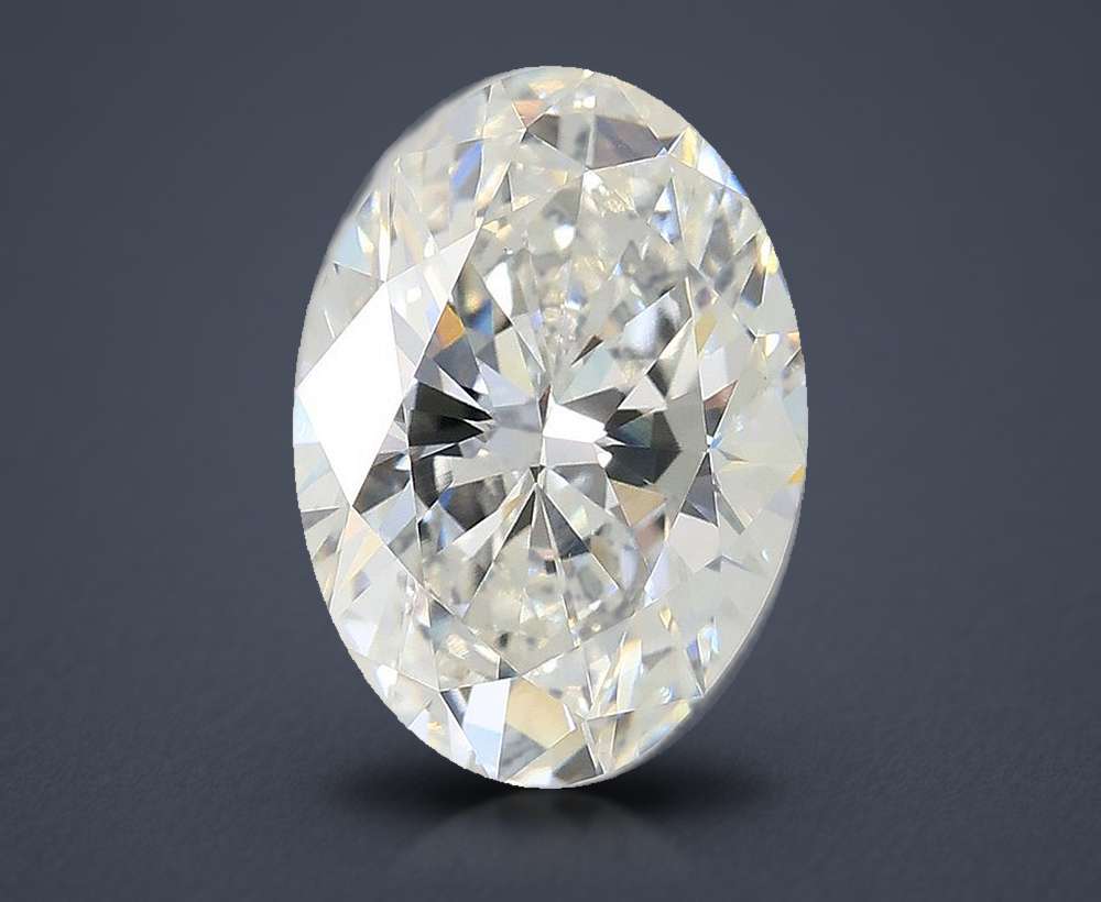 3.02ct E VVS2 Rare Carat Ideal Cut Oval Lab Grown Diamond