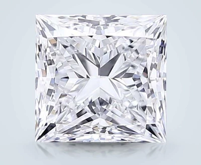 7.46ct E VVS2 Rare Carat Ideal Cut Princess Lab Grown Diamond