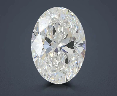 5.39ct F VVS2 Rare Carat Ideal Cut Oval Lab Grown Diamond