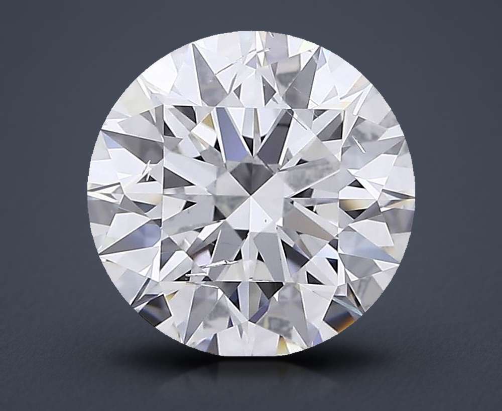 1.70ct D SI2 Rare Carat Ideal Cut Round Lab Grown Diamond