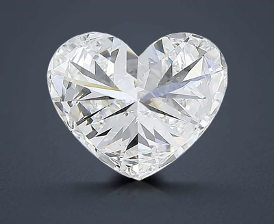 5.08ct F VVS2 Rare Carat Ideal Cut Heart Lab Grown Diamond