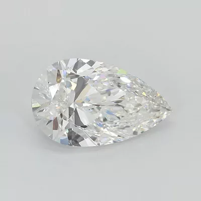 4.28ct F VVS2 Rare Carat Ideal Cut Pear Lab Grown Diamond
