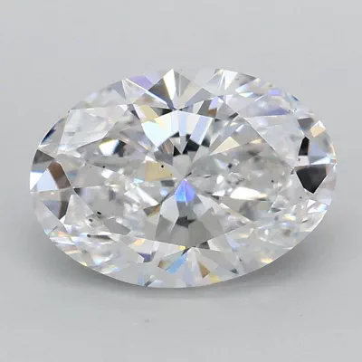 1.50ct D VS2 Rare Carat Ideal Cut Oval Lab Grown Diamond
