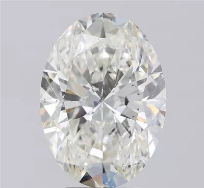 4.05ct H SI2 Rare Carat Ideal Cut Oval Diamond