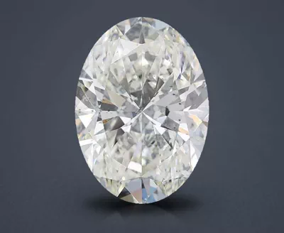 4.05ct H SI2 Rare Carat Ideal Cut Oval Diamond