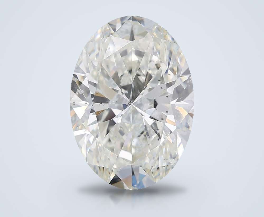 4.05ct H SI2 Rare Carat Ideal Cut Oval Diamond