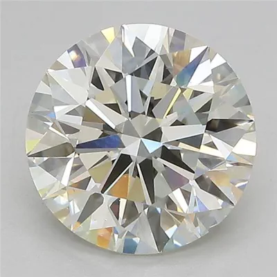 3.28ct J VS1 Rare Carat Ideal Cut Round Lab Grown Diamond