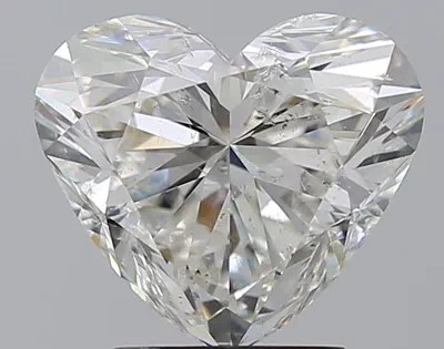 3.00ct H SI2 Rare Carat Ideal Cut Heart Diamond