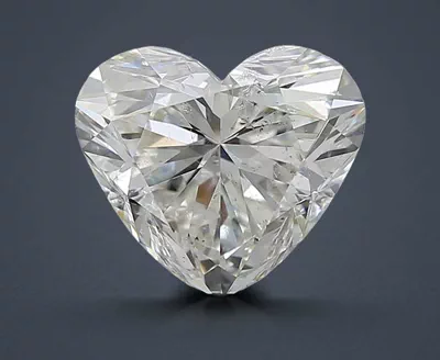 3.00ct H SI2 Rare Carat Ideal Cut Heart Diamond