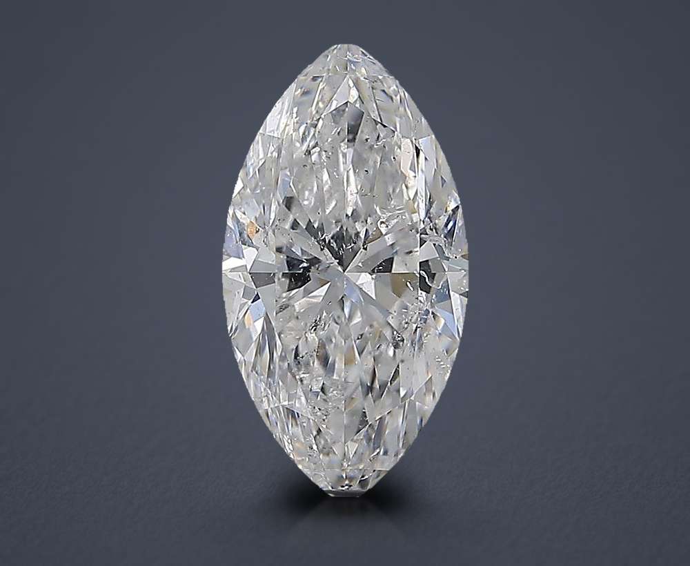 3.01ct E SI2 Rare Carat Ideal Cut Marquise Diamond