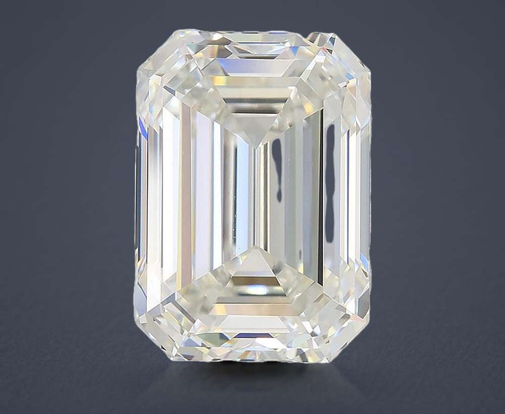 11.07ct G VVS2 Rare Carat Ideal Cut Emerald Lab Grown Diamond