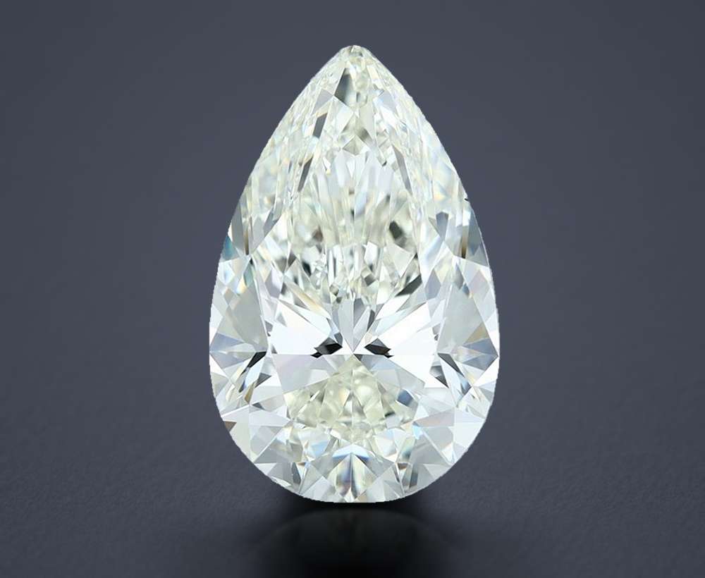 4.01ct I VS2 Rare Carat Ideal Cut Pear Diamond