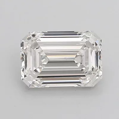 2.57ct F VS1 Rare Carat Ideal Cut Emerald Lab Grown Diamond