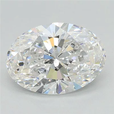 3.24ct F VVS2 Rare Carat Ideal Cut Oval Lab Grown Diamond