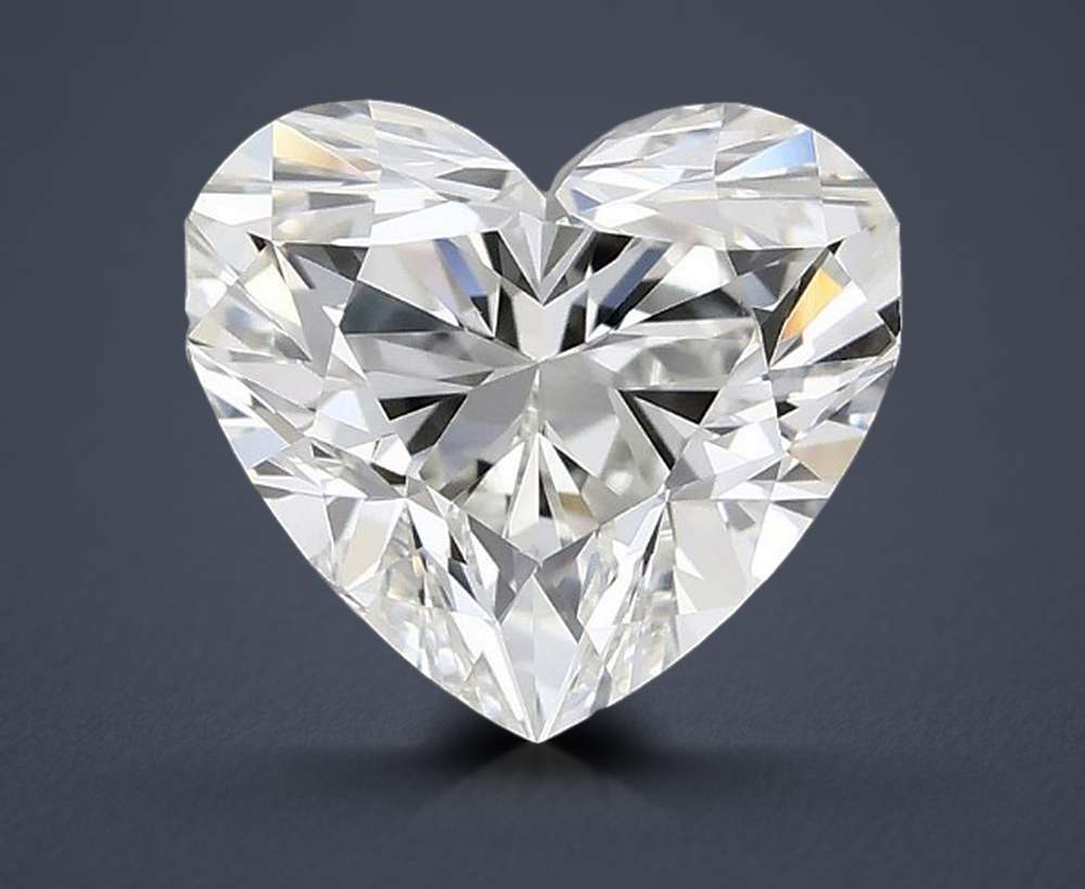 0.80ct K VS2 Rare Carat Ideal Cut Heart Diamond