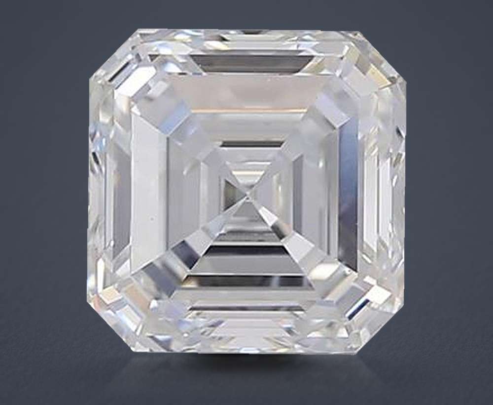 3.01ct F VS1 Very Good Cut Asscher Lab Grown Diamond